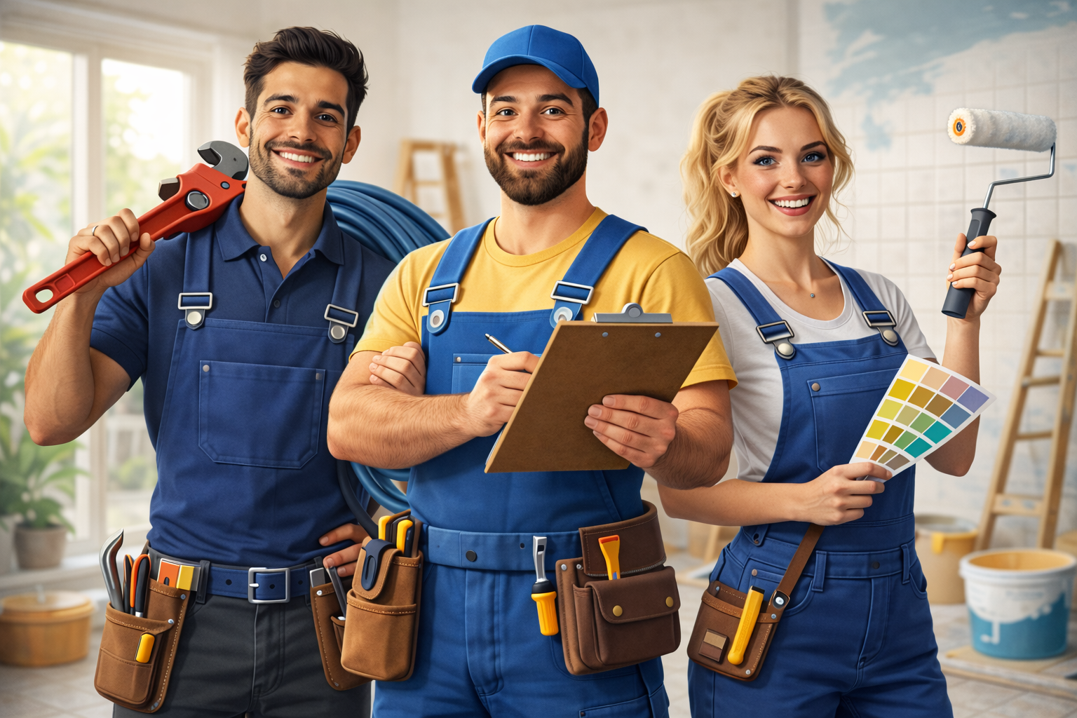 Equipe de profissionais parceiros pronta para atender novas demandas.